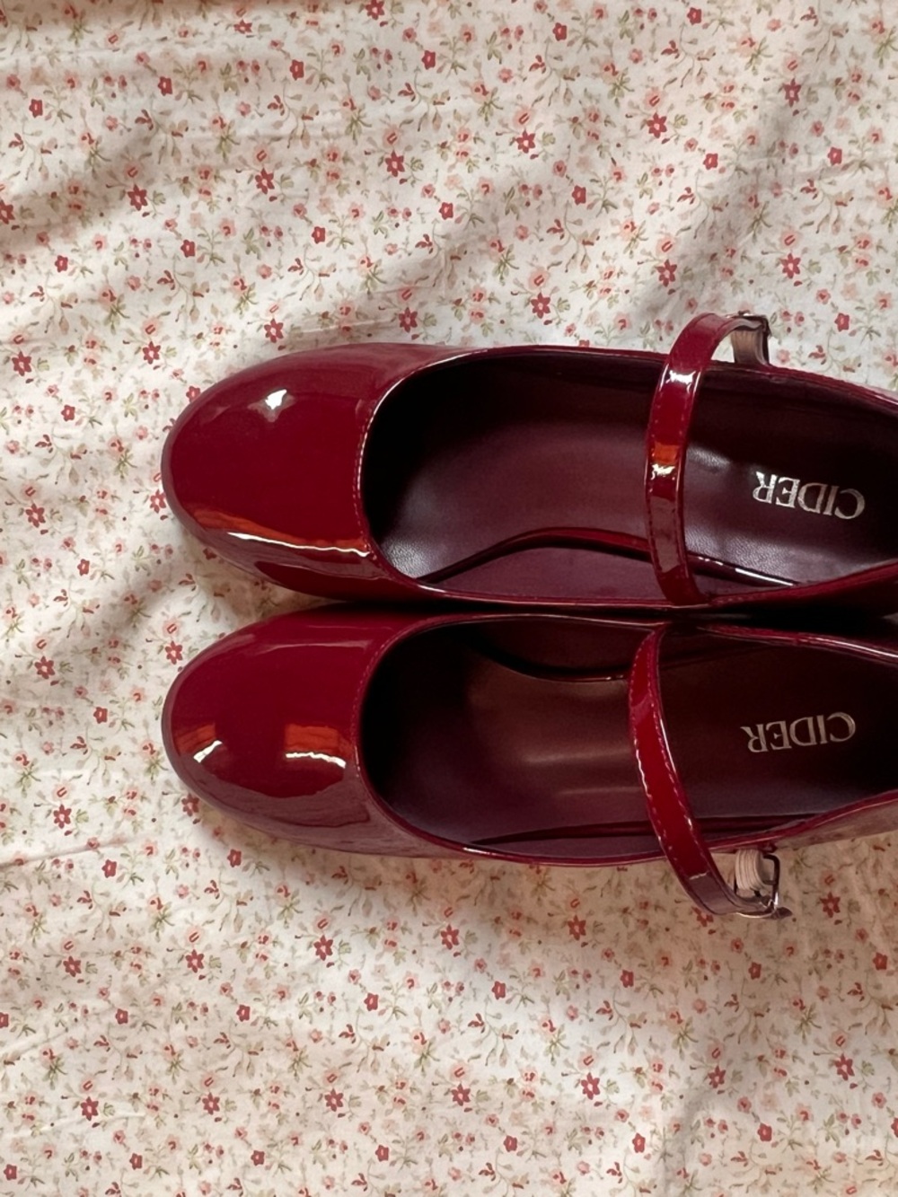 Cider Glossy Burgundy Patent Mary Jane Clogs